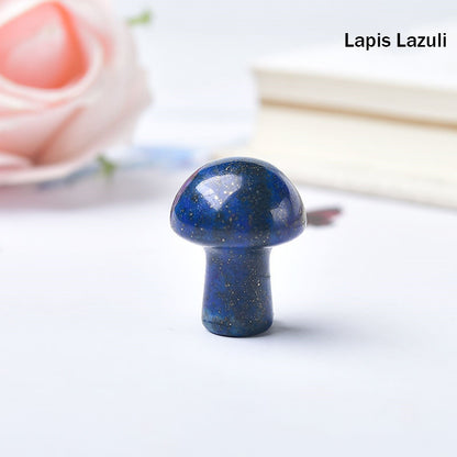 crystal mushroom  lapis lazuli