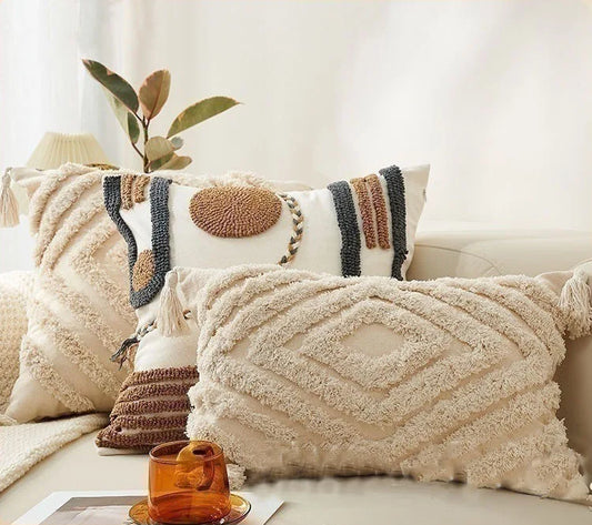 Tufted Decoration Cushion Pillowcase
