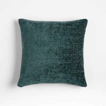 Monarch Chenille 18"x18" Mist Blue Throw Pillow Cover