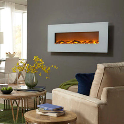 The Ivory 80002 50 Inch Wall Mounted Electric Fireplace