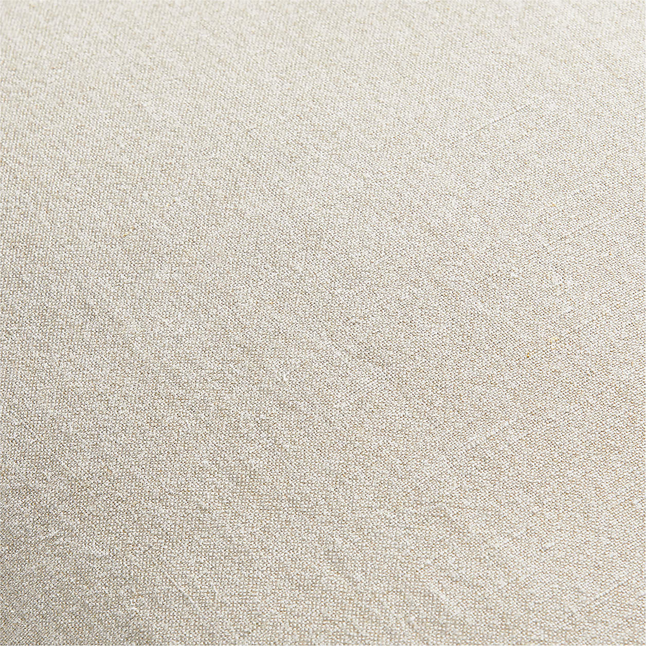 Amalfi Cotton Linen Scallop Edge 23"x23" Arctic Ivory Throw Pillow Cover