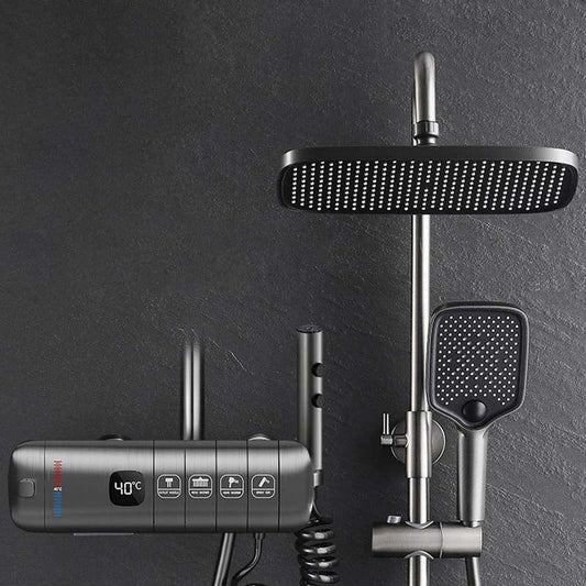 Boelon Deluxe Shower System with Digital Display and Piano Button Design