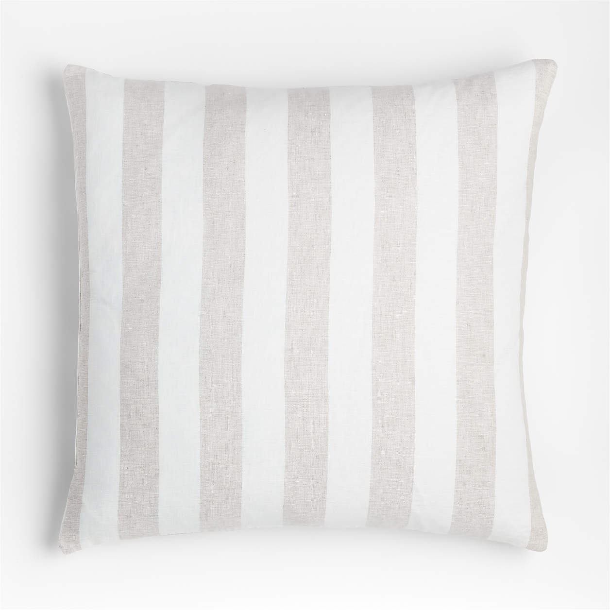 Cordial 23"x23" Stripe Linen Throw Pillow Cover by Leanne Ford