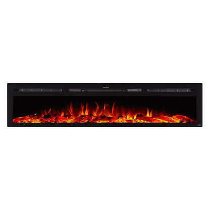 The Sideline 84 Inch Recessed Smart Electric Fireplace 80043