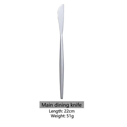 Stainless Steel Knife, Fork and Spoon Tableware