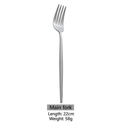 Stainless Steel Knife, Fork and Spoon Tableware