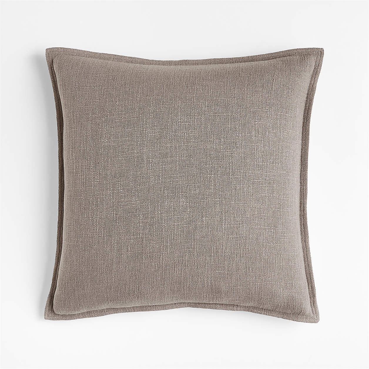 Quarry 20"x20" Organic Laundered Linen Throw Pillow Cover