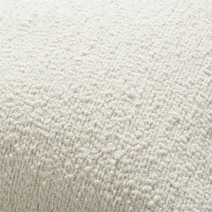 Arctic Ivory Organic Soft Boucle 20"x20" Throw Pillow Cover
