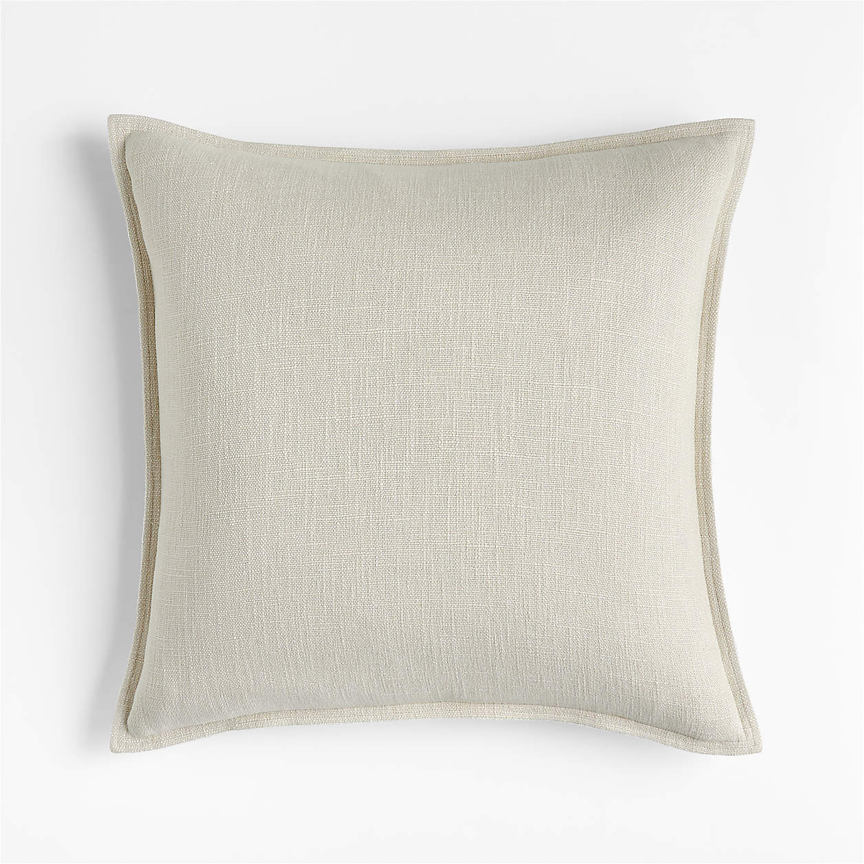 Quarry 20"x20" Organic Laundered Linen Throw Pillow Cover