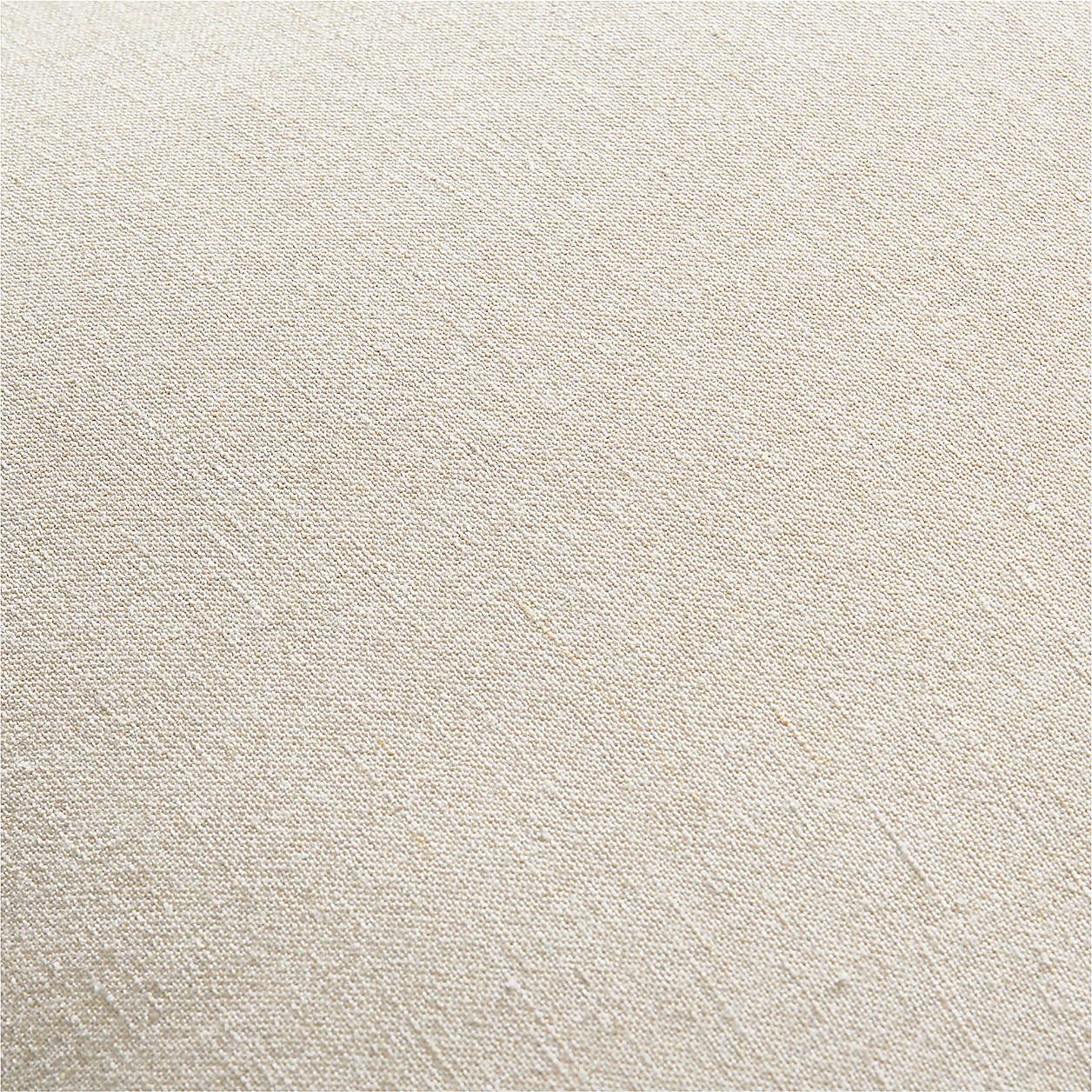 Amalfi Cotton Linen Scallop Edge 23"x23" Arctic Ivory Throw Pillow Cover