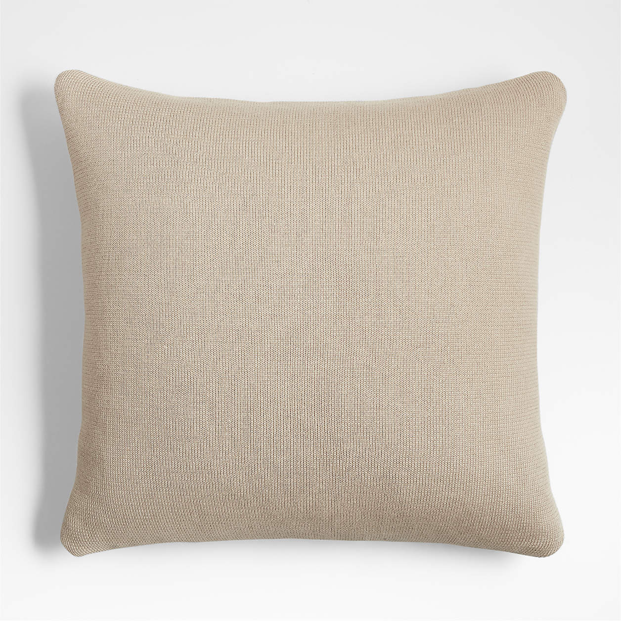 Chantilly Pampas Ivory Knit 23"x23" Throw Pillow Cover