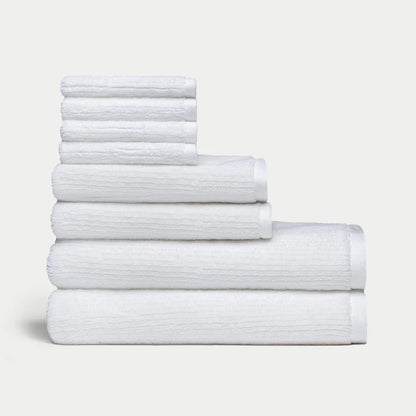 Ribbed Terry Bath Towel Set