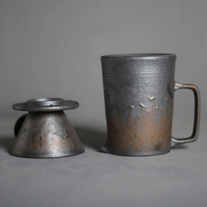 Ceramic Hand Punch Coffee Pot Set
