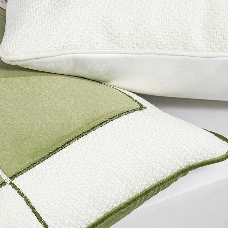 Grass Green Sofa Pillowcase