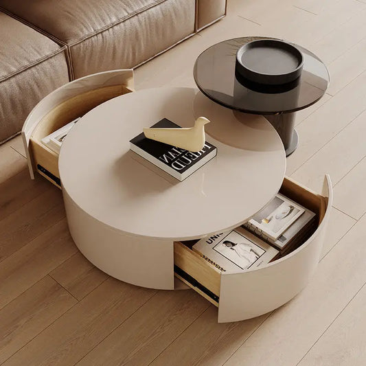 Simplistic Round Coffe Table Set
