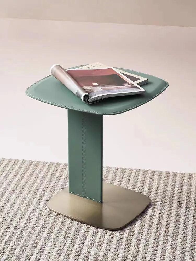 Minimalist Leather Side Table Coffee Table