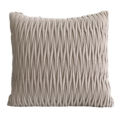 Three-dimensional Pleated Cotton and Linen Texture Sofa Pillowcase