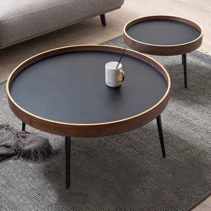 Black Walnut Round Round Table Set