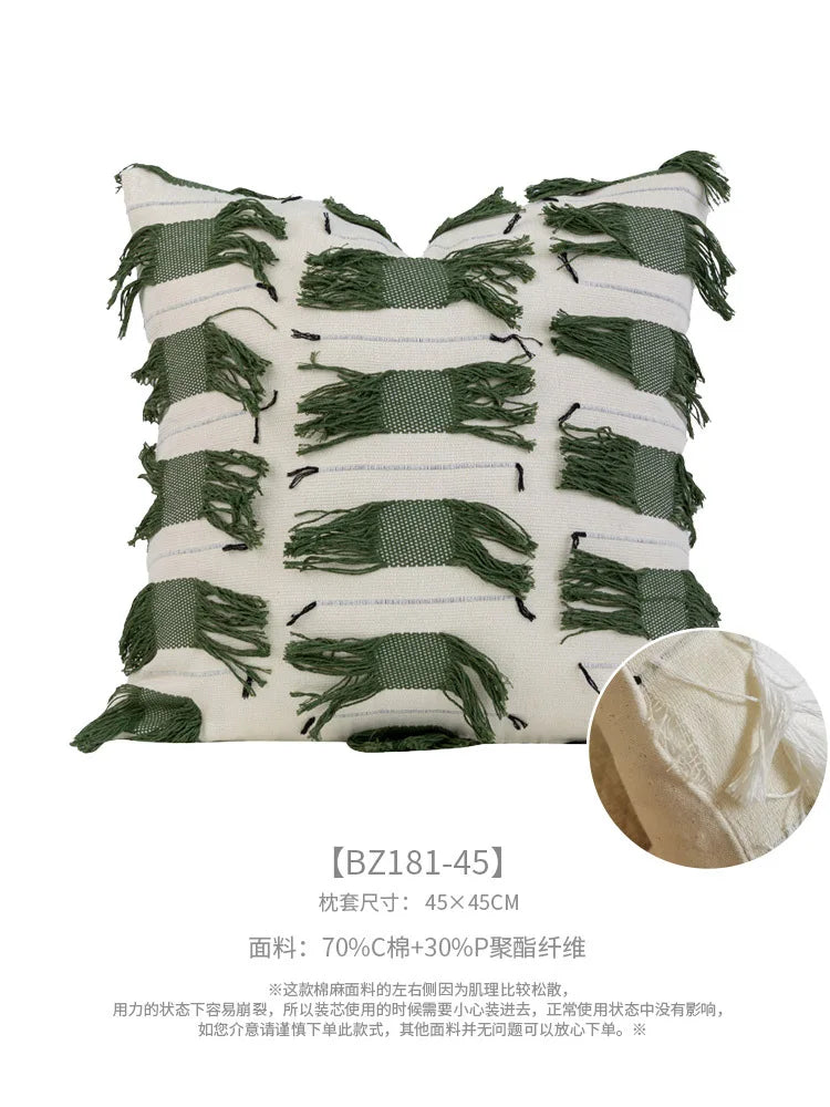 Olive Green Sofa Pillowcase