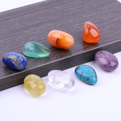 Kristall-Meditationsgeschenk-Set mit 7 Chakra-Steinen 